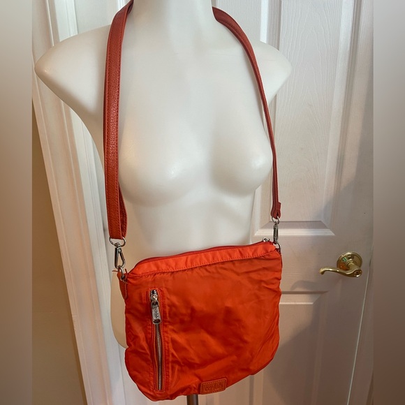 Co-Lab Orange Nylon Shoulder Bag - Picture 1 of 15